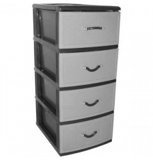 Комод Ефе плетінка суцільна металік