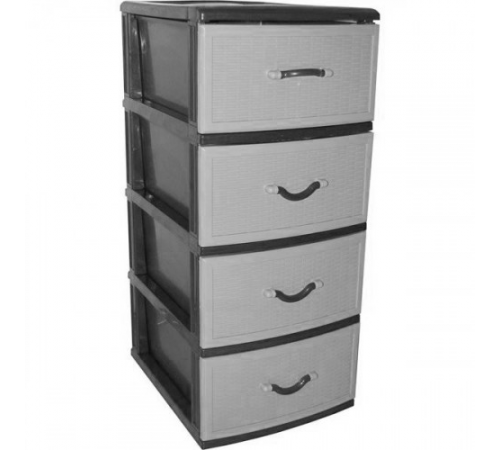 Комод Ефе плетінка суцільна металік