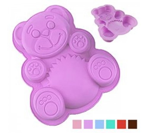 Силікон МН-3037 форма для випічки Ведмедик 17х15х3см