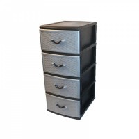 Комод Ефе плетінка суцільна металік