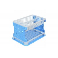 Сушарка для посуду 2-яр Ажур блакитний