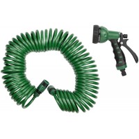 Набір поливальний: шланг спіральний 15м + пістолет-розпилювач 7-ми режимний GRAD