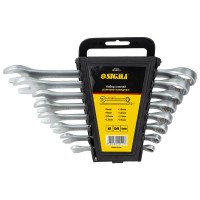 Ключ Sigma набір рожково-накидних 8шт 6-19мм CrV satine